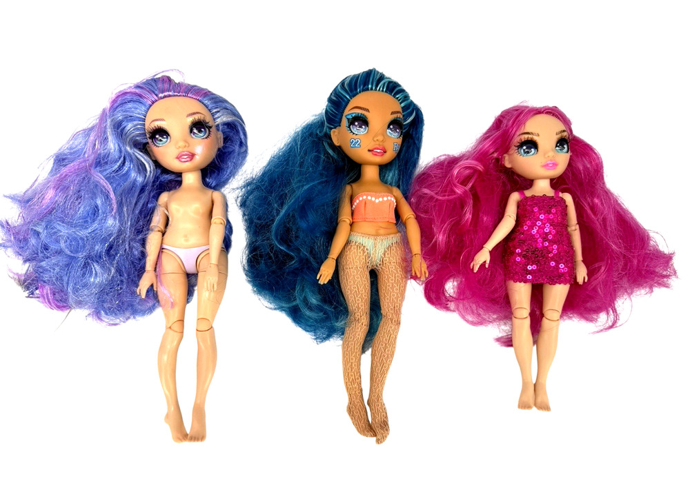 Rainbow High Doll Lot Of 3 Purple Violet Willow Skyler Bradshaw Jr Stella Monroe
